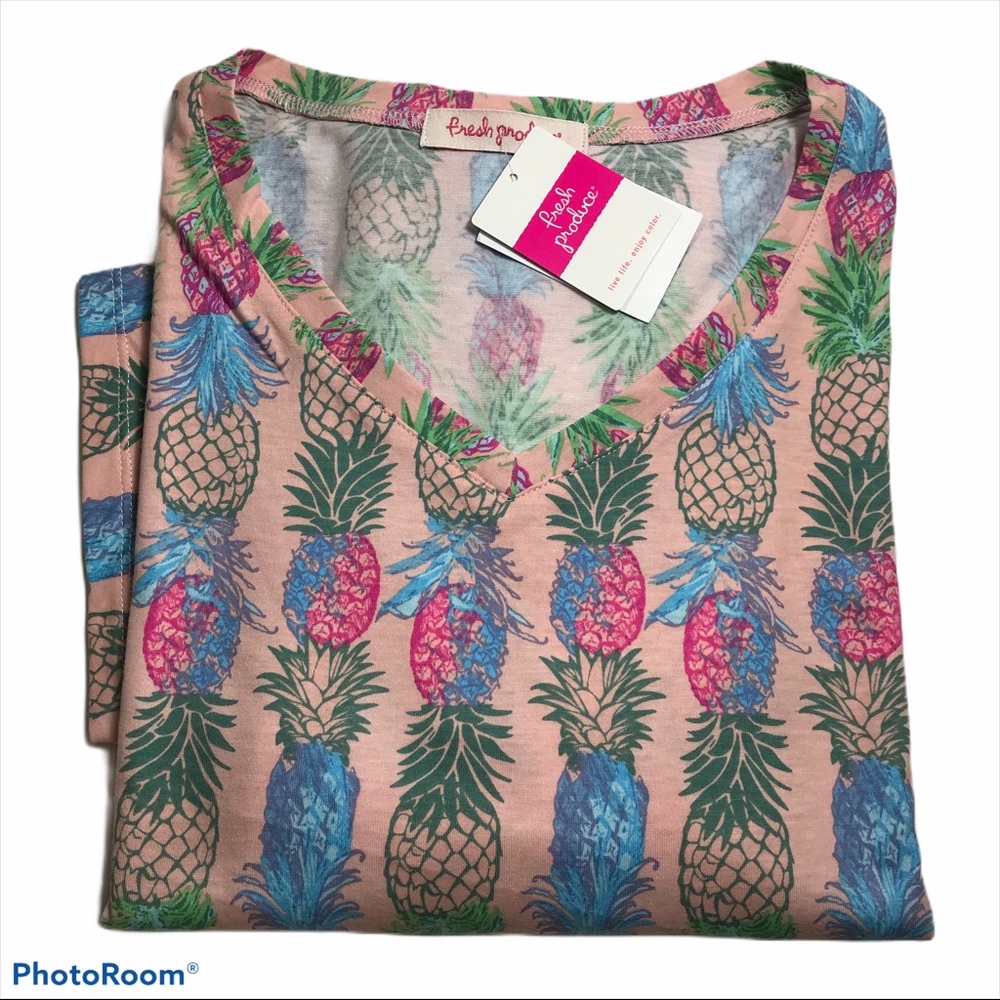 FRESH PRODUCE S/S PINEAPPLE SZ.XL.MSRP$49.00